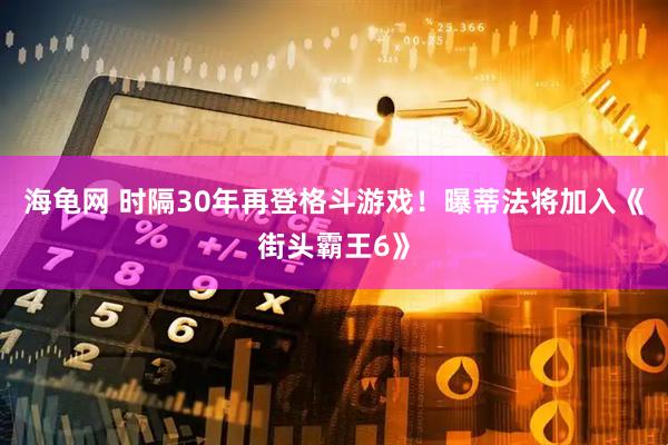 海龟网 时隔30年再登格斗游戏!曝蒂法将加入《街头霸王6》