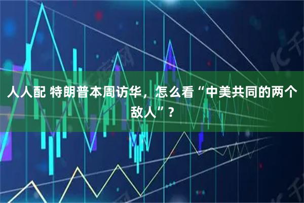人人配 特朗普本周访华，怎么看“中美共同的两个敌人”？