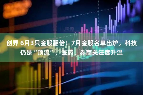 创界 6月3只金股翻倍!7月金股名单出炉,科技仍是“顶流”,医药、券商关注度升温