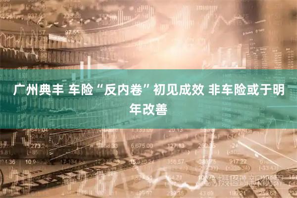 广州典丰 车险“反内卷”初见成效 非车险或于明年改善