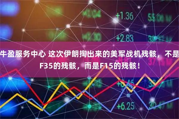 牛盈服务中心 这次伊朗掏出来的美军战机残骸，不是F35的残骸，而是F15的残骸！