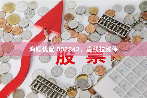 海顺优配 002842，直线拉涨停
