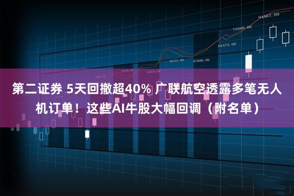 第二证券 5天回撤超40% 广联航空透露多笔无人机订单！这些AI牛股大幅回调（附名单）